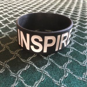 Black “Inspire” Silicone Bracelet